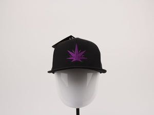 Yupoong "CanLife" SNAPBACK  Cap (All Black/Purple)